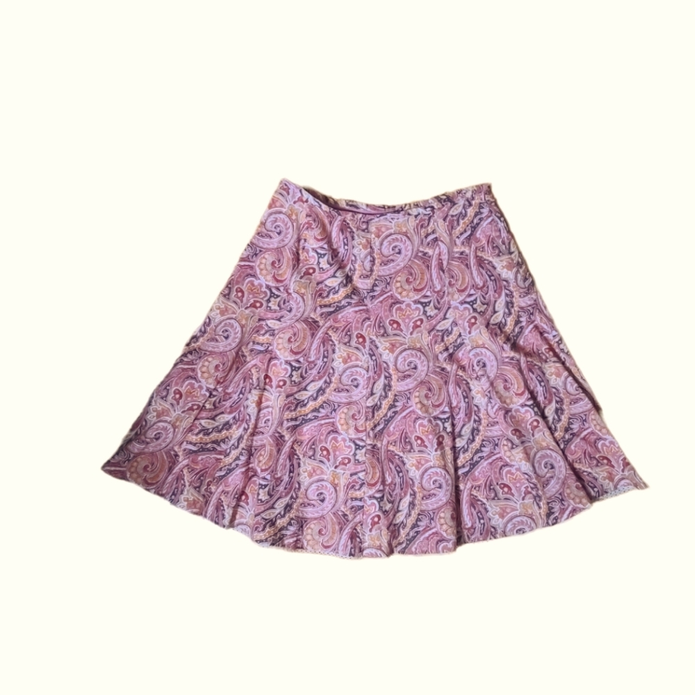 Liz Claiborne Villager Paisley Print Mid-length Skirt